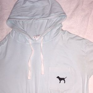 PINK long sleeved shirt with hood